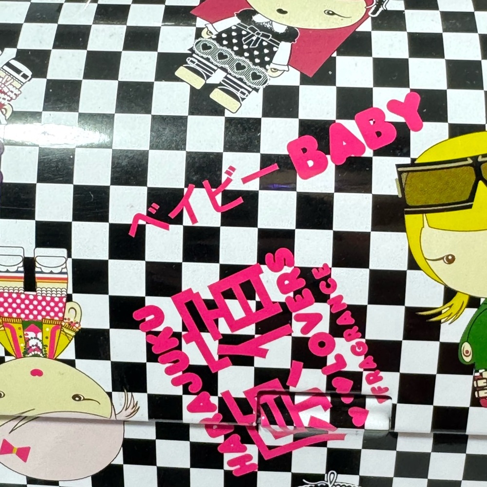 Gwen Stefani Harajuku Girls Limited Edition Checkered Lunch Box Make-up Tin New - Picture 14 of 15